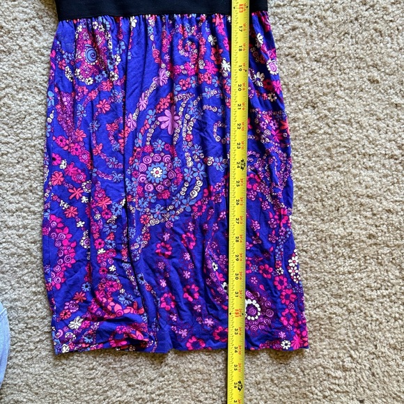 Lilly Pulitzer Women's Size Small Paisley Purple Pink Romper Elastic Waist - Picture 9 of 10